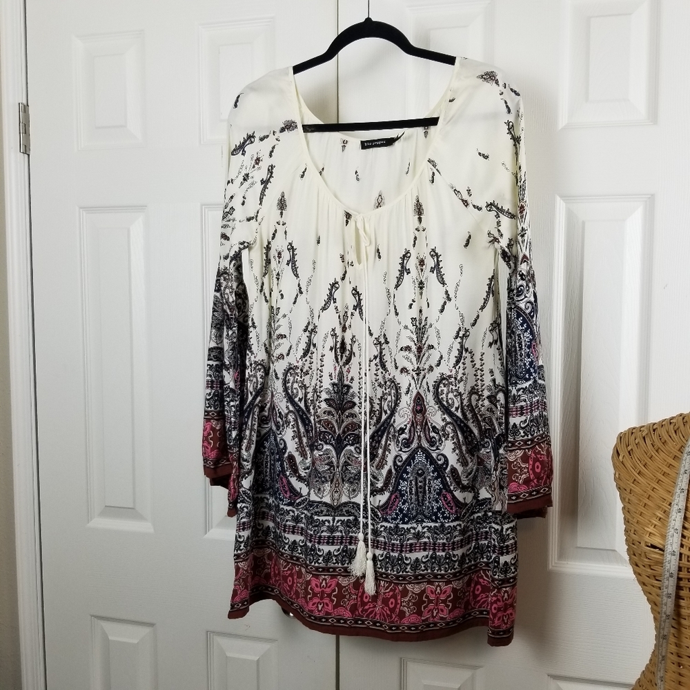 Blue pepper Rayon tunic